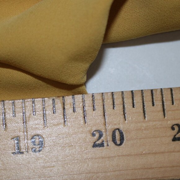 Ann Taylor Dress Sz 10 Mustard Yellow Pockets Knee Length 100% Polyester Dress - Picture 14 of 14